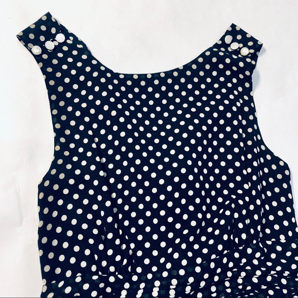August Silk Polkadot Swing Dress - Picture 3 of 6